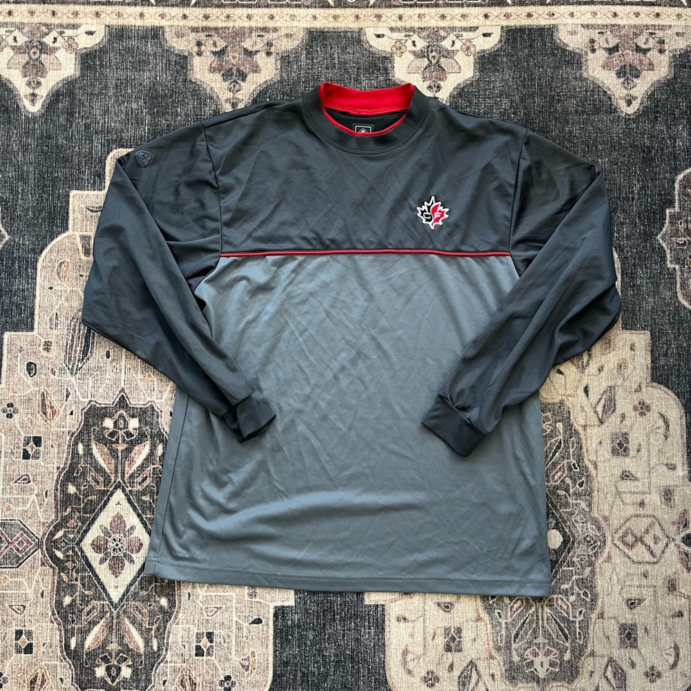 Nike ACG Dark Gray and Red Long Sleeve Shirt
